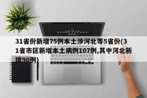 31省份新增75例本土涉河北等5省份(31省市区新增本土病例107例,其中河北新增90例)